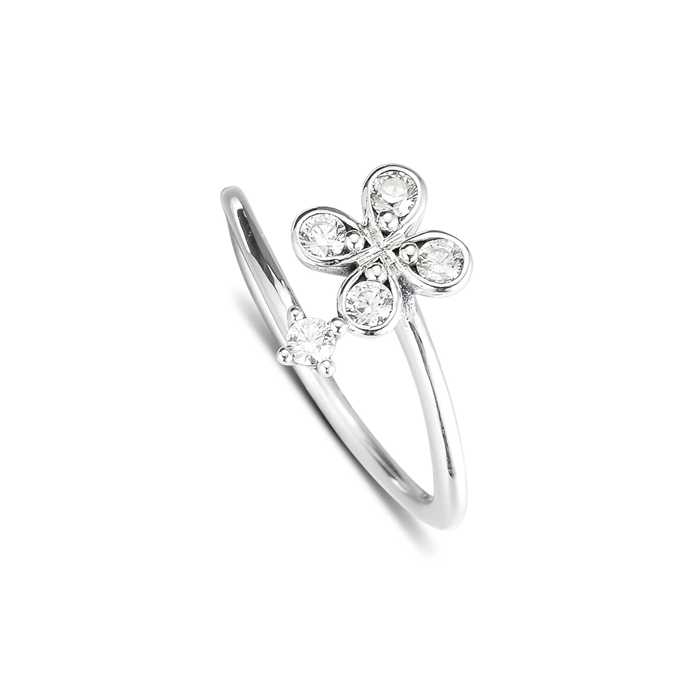 

CKK кольцо цветок с четырьмя лепестками кольца для мужчин и женщин Anillos Mujer 925 серебро 925 ювелирные изделия Свадебные обручальные кольца Aneis hombre