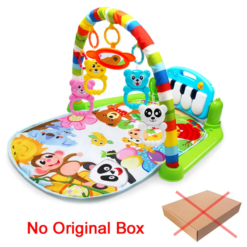 byc No original box Детский игровой коврик, детский коврик, развивающий коврик-головоломка с фортепианной клавиатурой и милым животным, детский игровой коврик для занятий ползанием, игрушки - Цвет: byc No original box