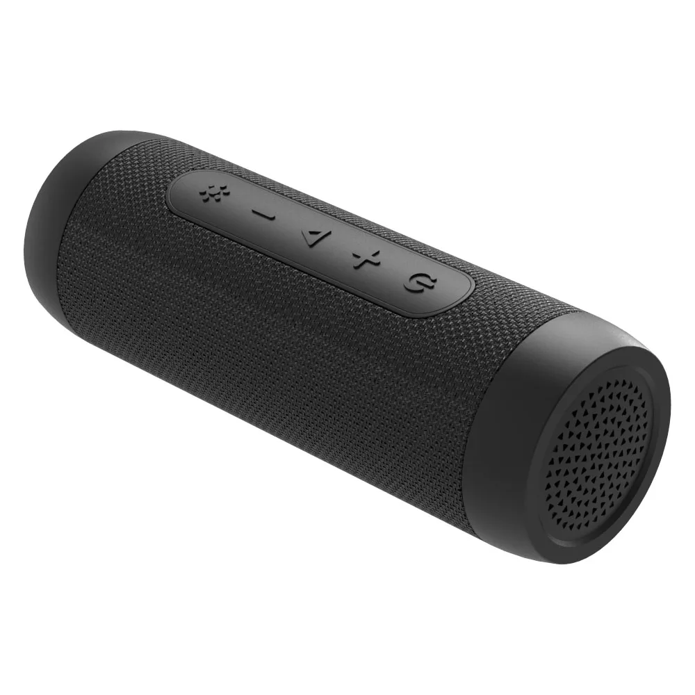 Black Zealot S22 Бумбокс Мини USB портативный Bluetooth динамик fm-радио беспроводной динамик со светодиодным фонариком+ внешний аккумулятор, поддержка TF карты - Цвет: Black