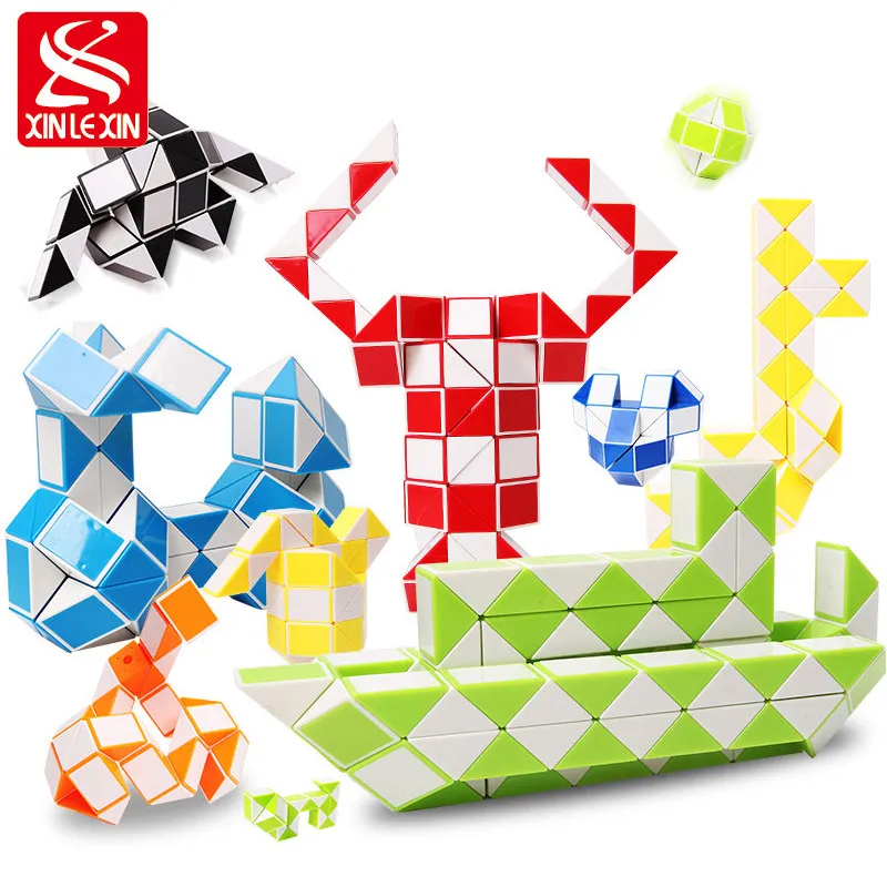 Xin Le xin Магия Линейка Puzzle Magic Snake игрушки Необычные для детей много дополнительных