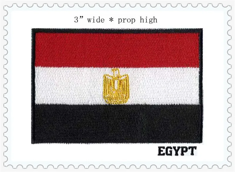 3 &quotШирокая вышивка флаг патч из египетского железа на шитье вышитые|flag patch|embroidery