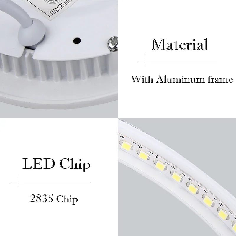 Ультратонкий Светодиодный потолочный светильник с регулируемой яркостью 3 Вт 6 9