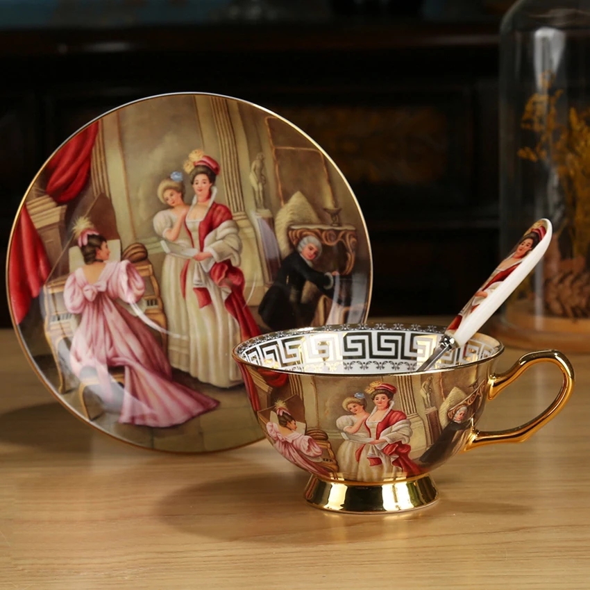 Фото Набор свадебных и вечерних чашек из керамического фарфора для украшения