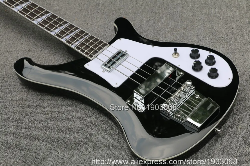 В наличии Рик 4003 Модель Ricken 4 струны для электрической бас-гитары Гитары в черный