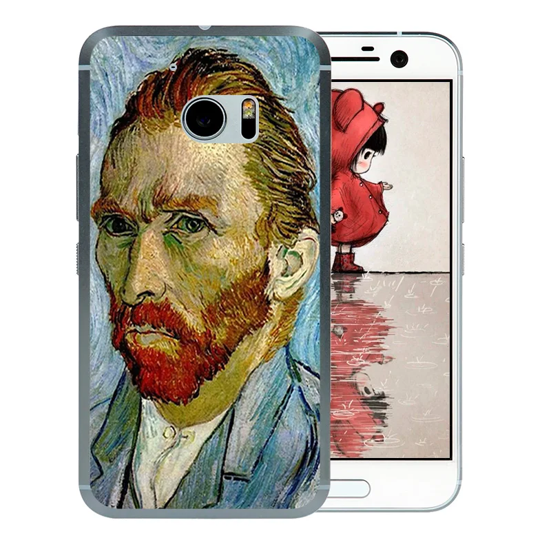 Cover Case for HTC One M10 5.2&quot Phone Bag Cases Coque Fundas Van Gogh Pattern Soft Silicone Htc |
