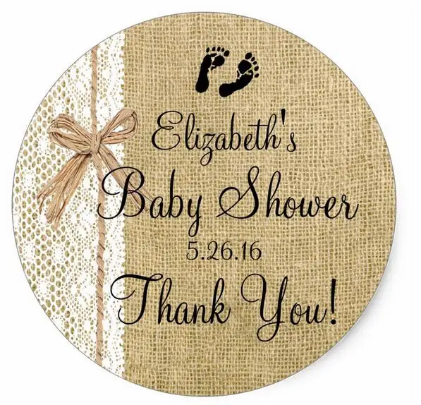 

Классическая круглая наклейка с изображением мешковины и кружева, 1,5 дюйма