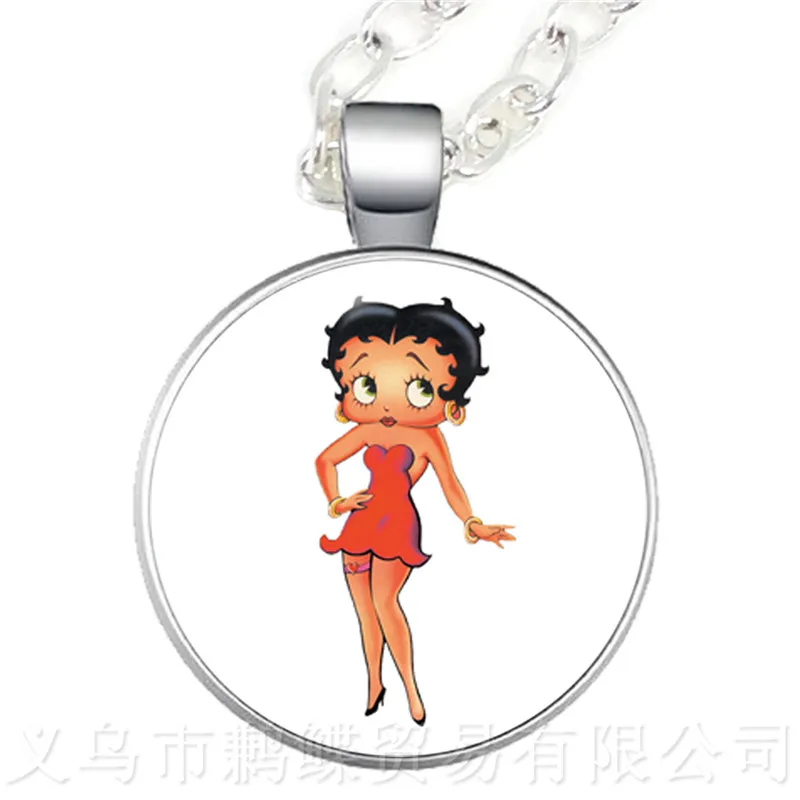 2018 новая сексуальная серия Betty Boop стеклянный кабошон кулон ручной работы