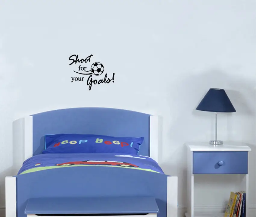 Снимайте для ваших целей футбол Детская Наклейка спальни настенная наклейка