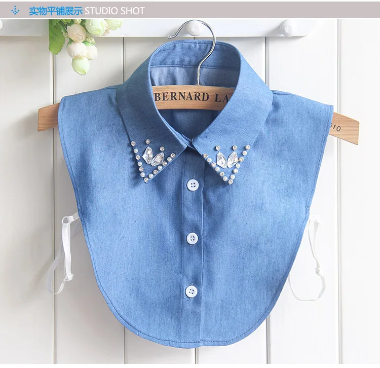 Винтажная рубашка с фальш-воротником Женская хлопковая женский кулон ноготь