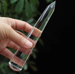 6." Natural 99.99% Ясно Кварцевый 18 Фогель Стиль палочка ТОЧКА ИСЦЕЛЕНИЕ 199 г