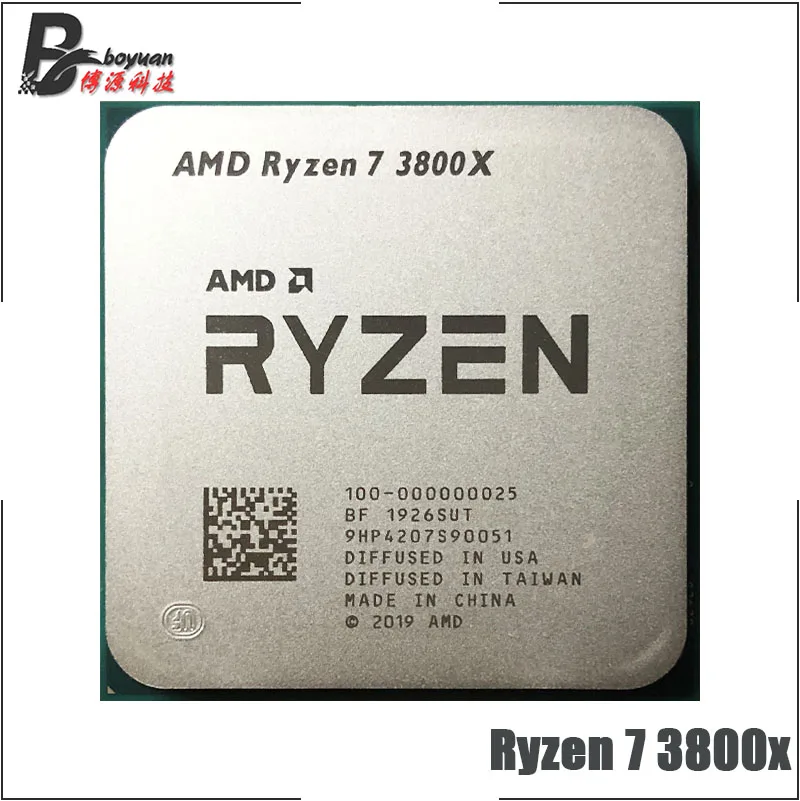Процессор AMD Ryzen 7 3800X R7 3 9 ГГц Восьмиядерный 16-поточный процессор нм L3 = 32M 100-000000025