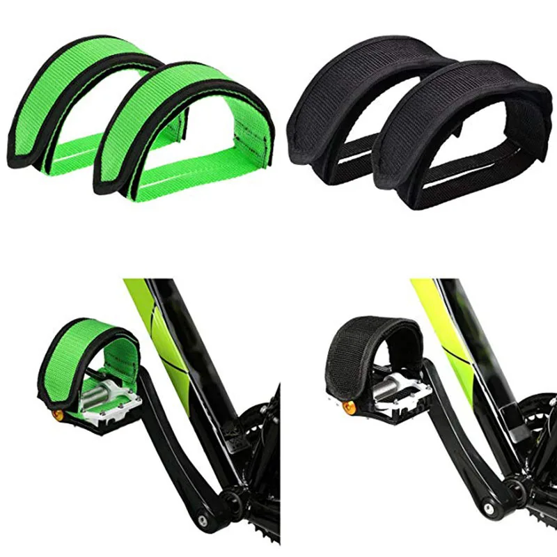 1pair Nylon Bicycle Pedal Straps Toe Clip Foot Strap Belt Adhesivel Tape Fixed Gear Bike Cycling Cover |