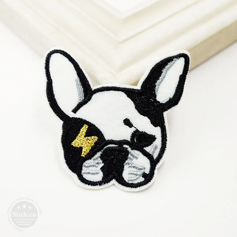 Dog (Size:6.0x6.0cm) DIY Iron On Patches Sewing Embroidered Applique Clothes Cartoon Garment Apparel Accessories Patch | Дом и сад