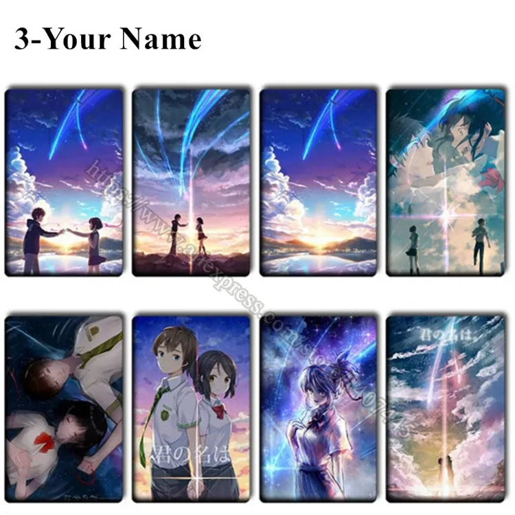 3 Your Name 40 шт./лот Dragon Ball Z наклейки игрушки Японские Аниме, сериалы, кредитная самодельная открытка наклейки Goku классические Мультяшные наклейки детские подарки - Цвет: 3 Your Name
