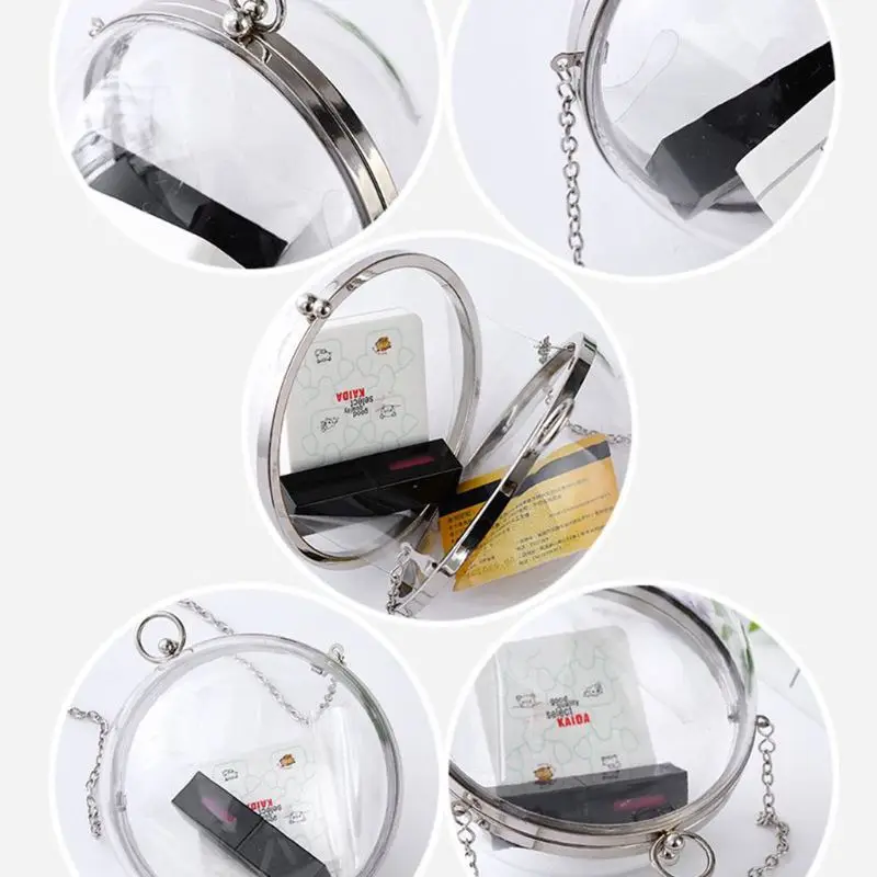 

Sell at a loss! 4 Styles Women's Clear Clutch Evening Handbag Purse Transparent Acrylic Crossbody Bag Mini Shoulder Bags 14x14cm