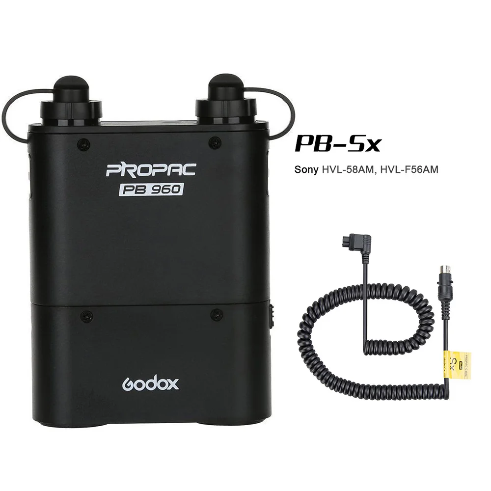 Godox PB960 двойной выход вспышки батарея блок питания 4500 мАч+ Кабель-адаптер для Nikon Canon Yongnuo Godox sony вспышка Speedlite - Цвет: PB960 Add SX