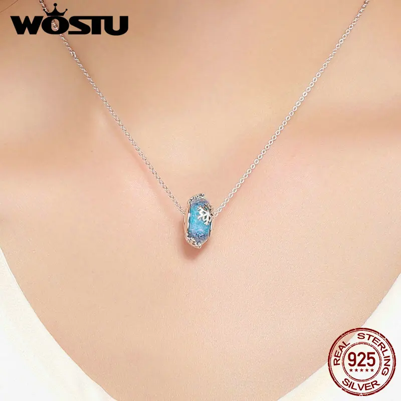 Подвеска для браслета из серебра 100% пробы в виде снежинки | Украшения и