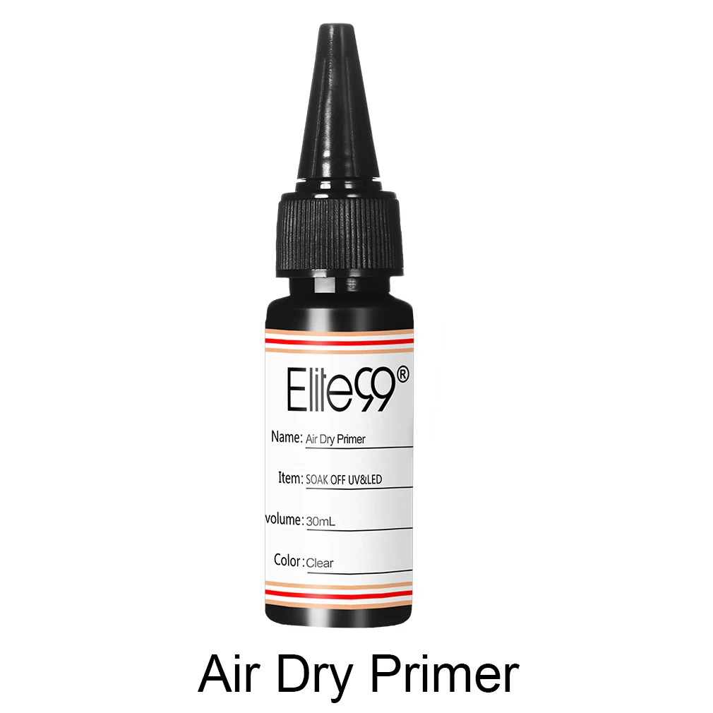 Air Dry Primer Elite99 30 мл большой объем верхнее Базовое покрытие матовое металлическое усиленное воздушное сухое праймер Матовый УФ Гель-лак горячая Распродажа Гель-лак для дизайна ногтей - Цвет: Air Dry Primer