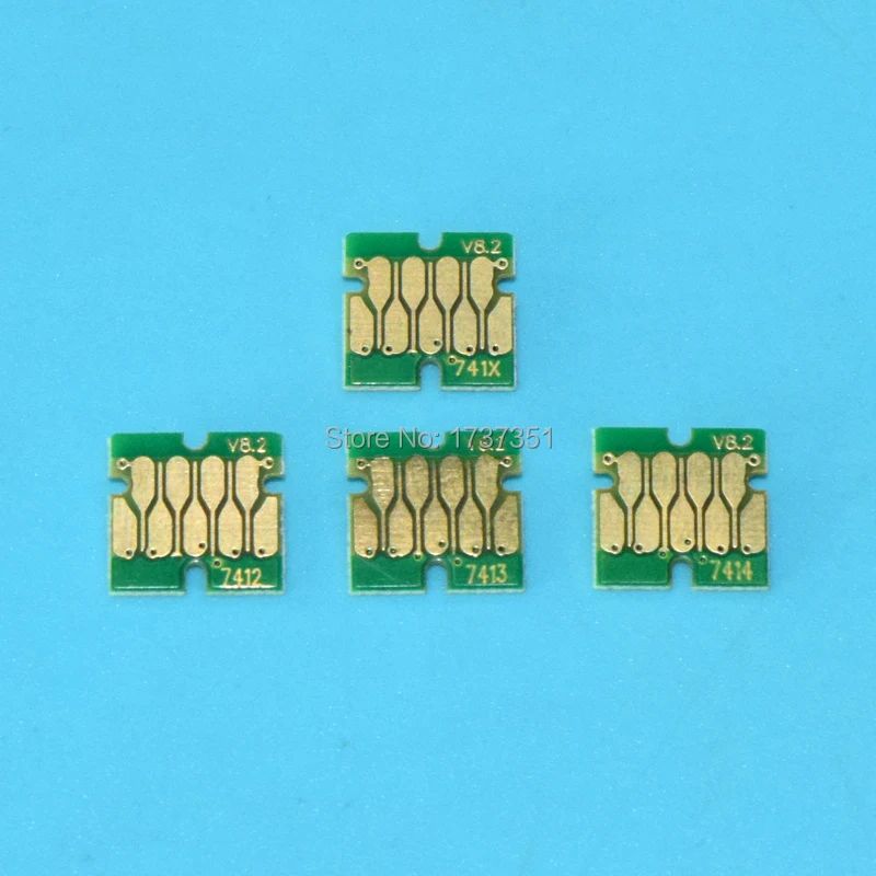Картридж чип T741X T7411 T7412 T7413 T7414 для Epson F6200 F6070 F7070 F7170 F7100 F7000 F6000 F9200 F7200 F9270 F7270