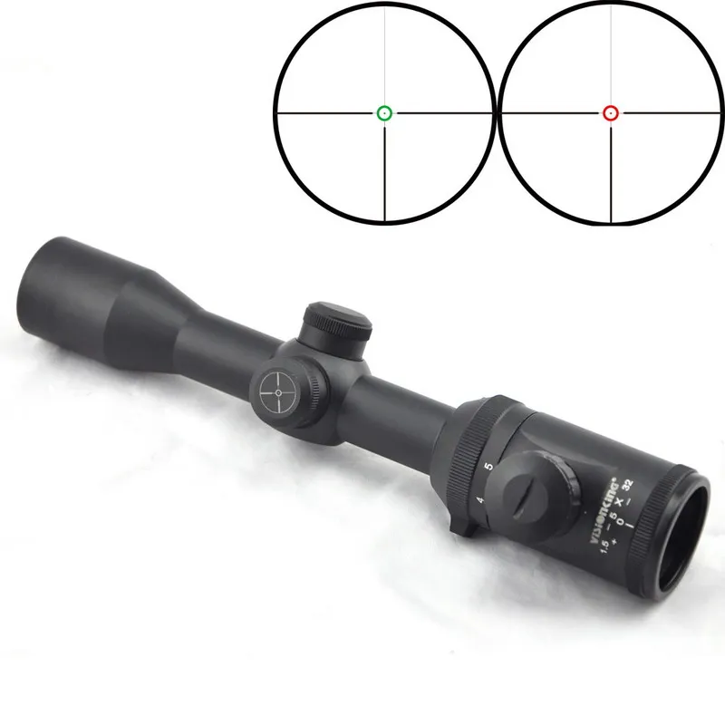 Прицел Visionking 1,5-5x32, широкоугольный, водонепроницаемый, дальний. 223, с подсветкой, Охотничья оптика, прицел, ночной Воздушный пистолет, снайперский прицел