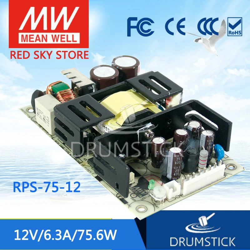 Meanwell RPS-75-12 12V 6.3A meanwell RPS-75 75 6 W одиночный выход медицинский тип | Обустройство дома