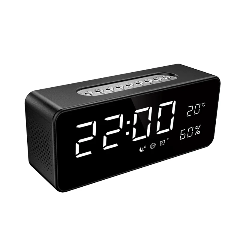 SARDiNE Bluetooth динамик HD большой дисплей светодиодный Будильник 2000 мАч портативный компьютерный динамик TF карта USB FM Радио MP3 плеер