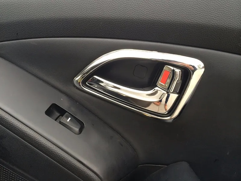 Для HYUNDAI IX35 2011 2012 2013 автомобильные аксессуары выход кондиционера хромированная отделка декоративная крышка
