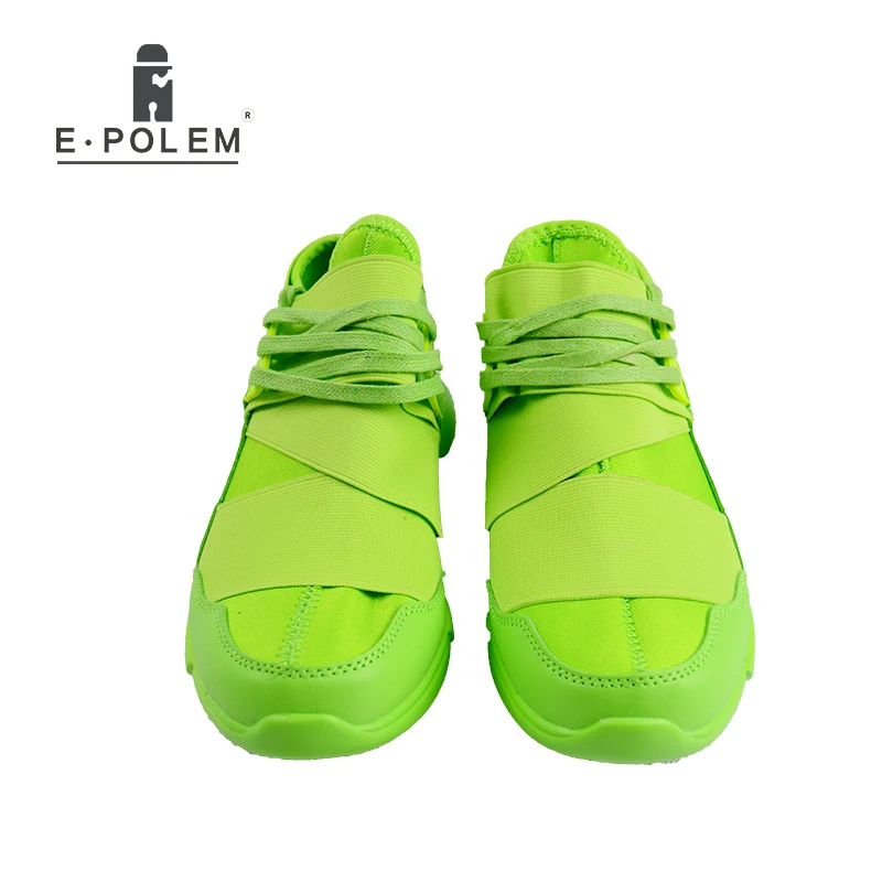 2017 летние мужские модные повседневные туфли брендовые на шнуровке зеленые