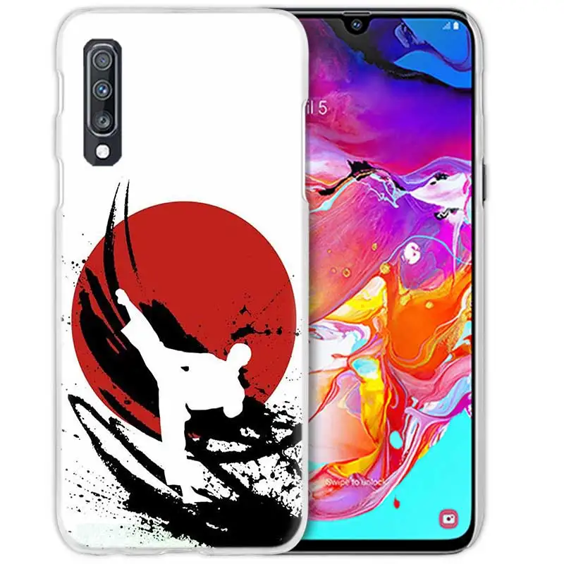 09 Дзюдо тхэквондо чехол для samsung Galaxy A50 A70 A20e A40 A30 A20 A10 A8 A6 плюс A9 A7 чистой твёрдой ПВХ-Капа чехол для телефона чехол - Цвет: 09