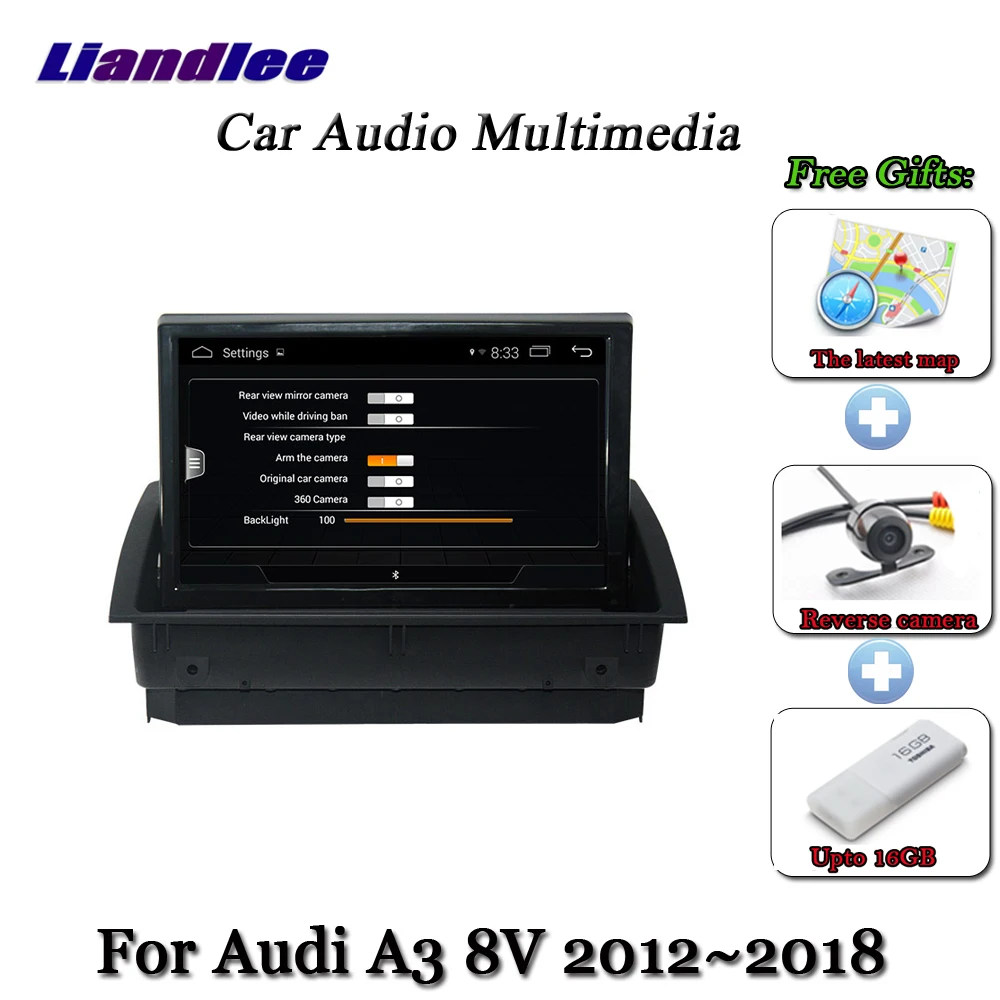 Liandlee автомобильная система Android для Audi A3 8V 2012~ стерео радио ТВ Carplay камера gps Navi Навигация BT HD экран мультимедиа