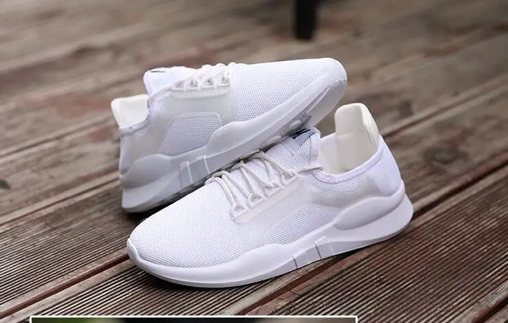 Дышащие кроссовки из сетчатого материала для мужчин женщин влюбленных Белая