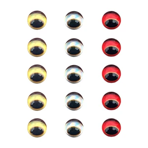 Рыбалка глаза для приманки, 300 шт.компл., 3D моделирование глазного яблока, кренкбейт, гольян, Поппер, ВИБ, искусственные рыбьи глаза с бровью