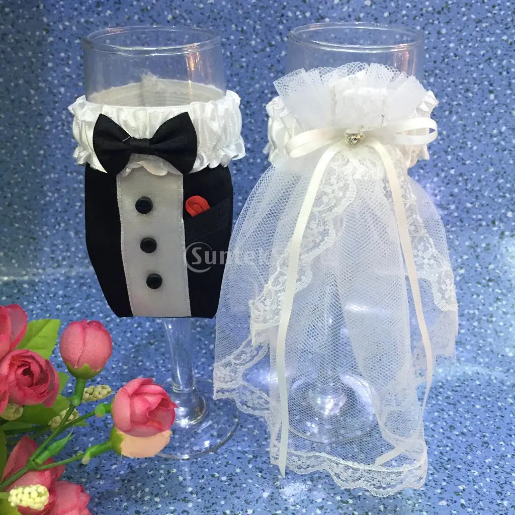 Свадебное платье для жениха бокал вина шампанского украшение чашки 2 шт.|decorative