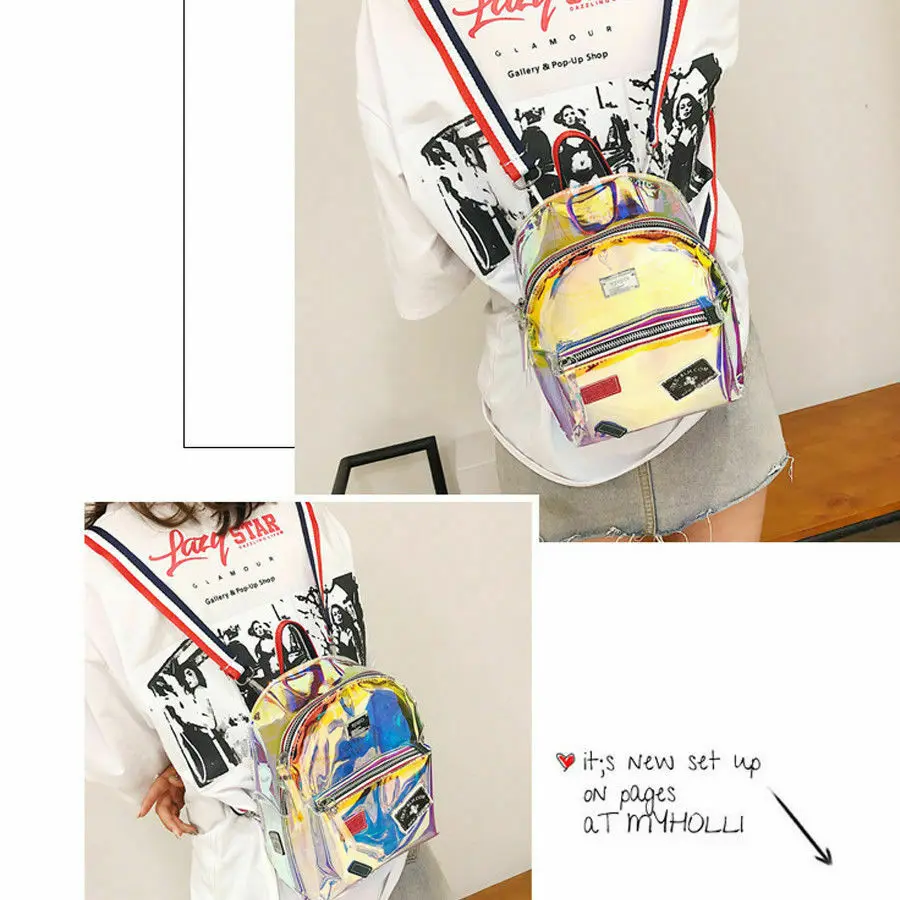 Новая мода для девочек прозрачный мини рюкзак школьный книги из ПВХ сумка