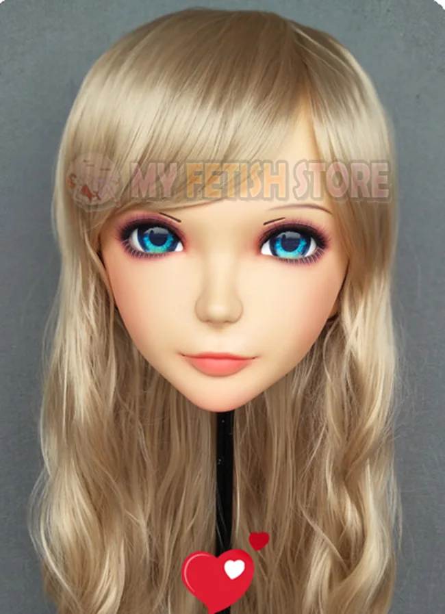 (MEI 01) Женская милая полимерная полуголовная маска кигуруми с глазками BJD Косплей