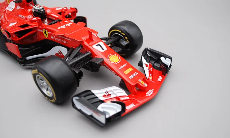 Гоночный автомобиль Bimei высокой 1:18 Ferrari SF70 H модель из сплава F1 KIMI Wattle 2017|Статуэтки