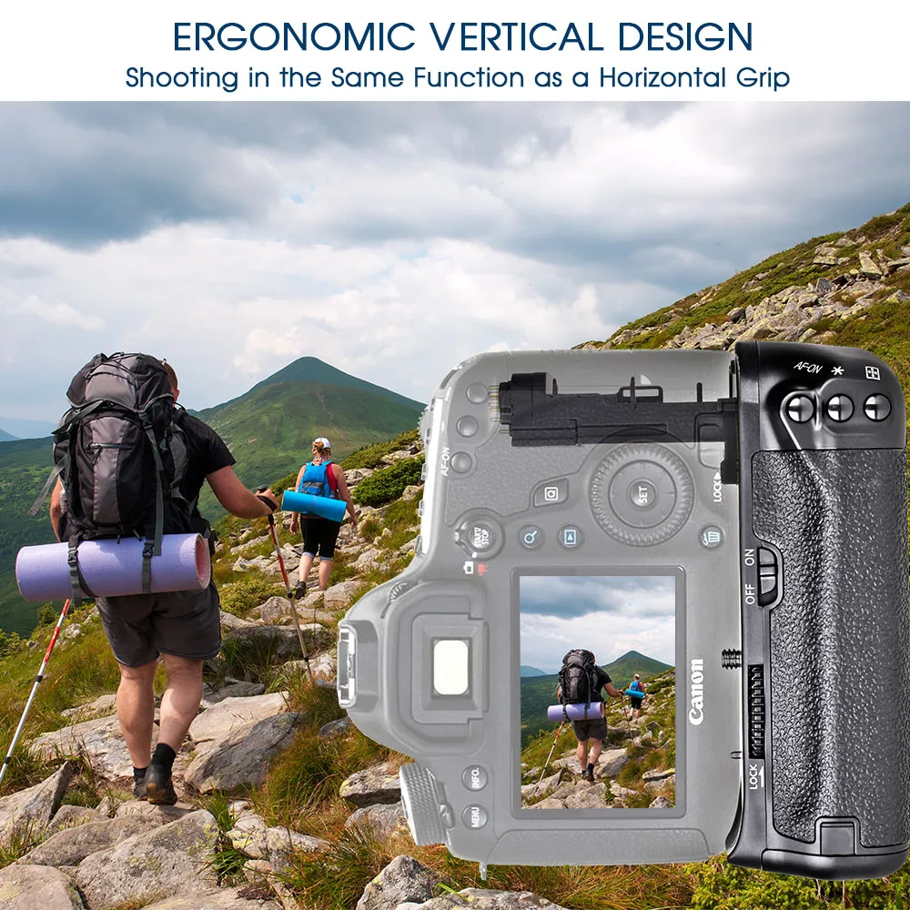Travor многофункциональная Вертикальная Батарейная ручка для Canon 6D камера Замена BG