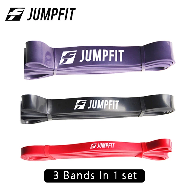 JUMPFIT 3 шт./компл. фитнес резинки тянущиеся мощный латексный ремешок расширитель