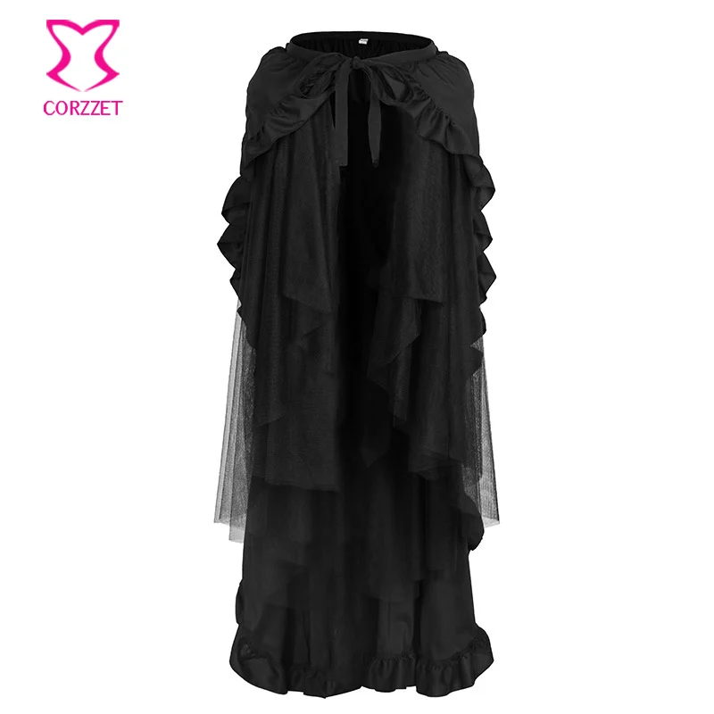 Спереди на шнуровке коричневая плиссированная хлопковая и сетчатая длинная