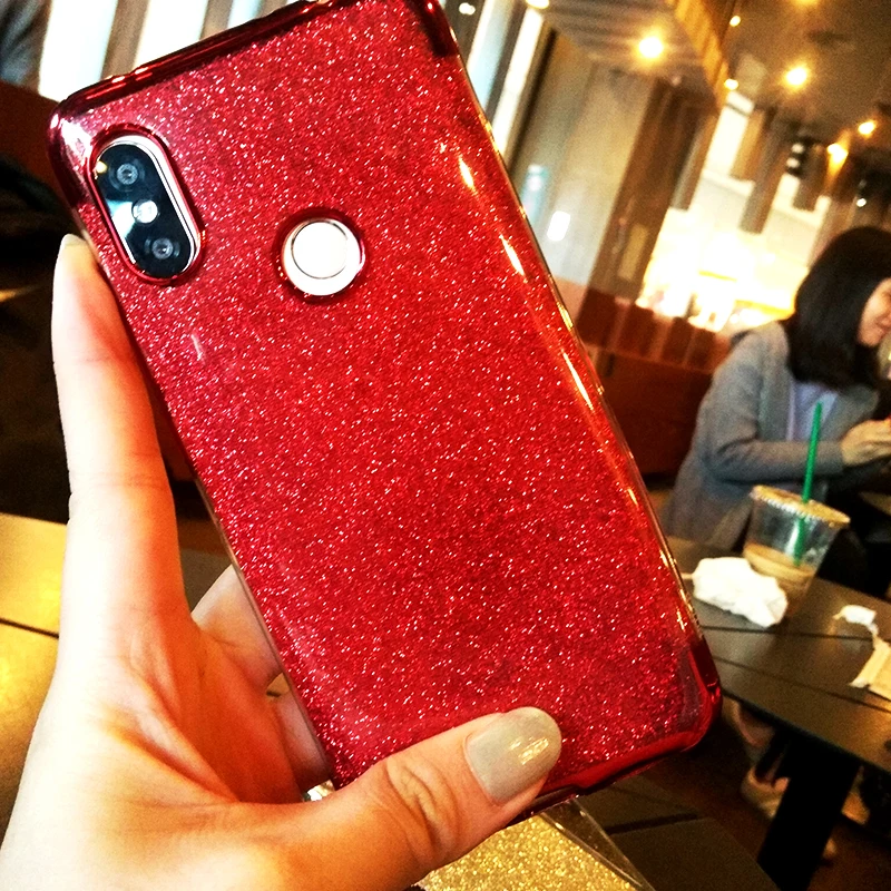 OLLIVAN покрытие Блестящий сверкающий мягкий чехол для XiaoMi RedMi 6a силикона Роскошные