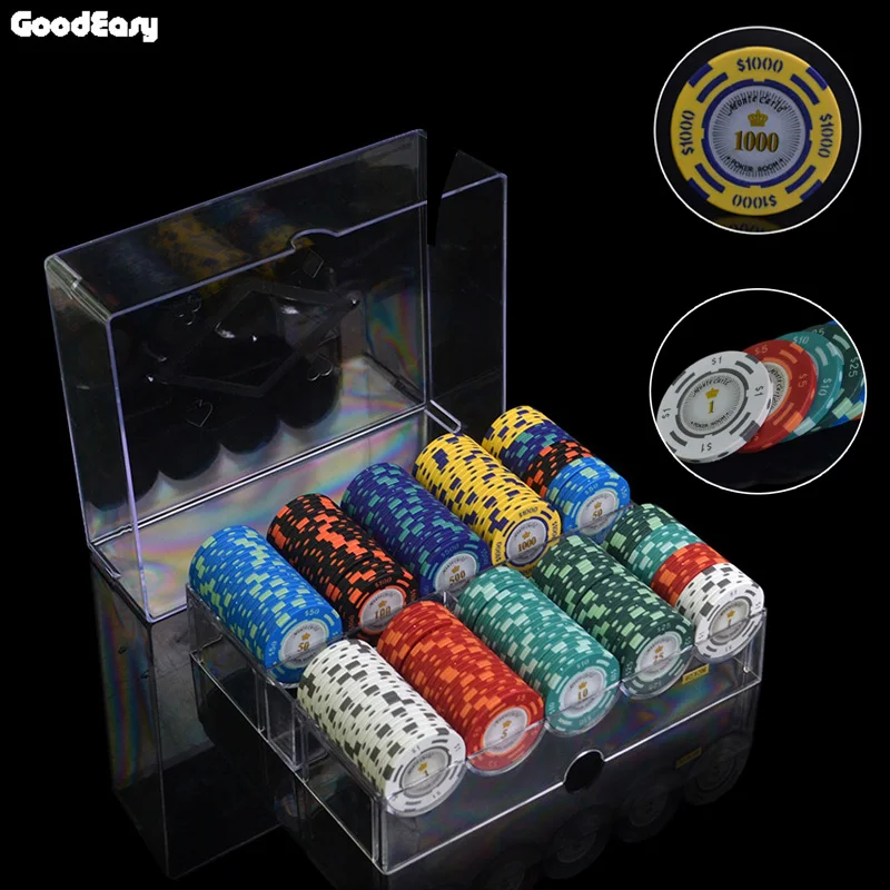 100/200pcs/LOT Professional Texas Poker Chips Dollar Coins 14g Color Sticky Clay  Chips Currency Wholesale Cheap Chips Sets