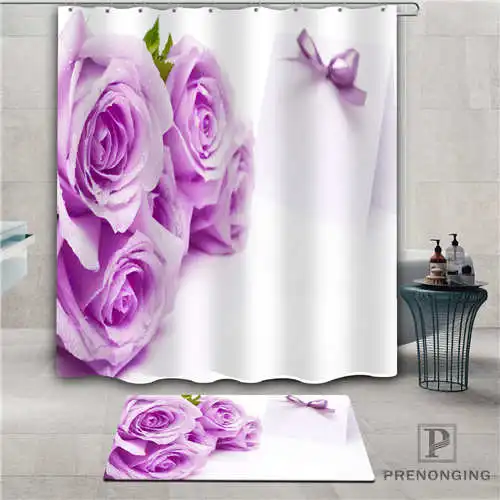 На заказ beautiful_roses (1) водонепроницаемый занавеска для душа коврик дома ванной