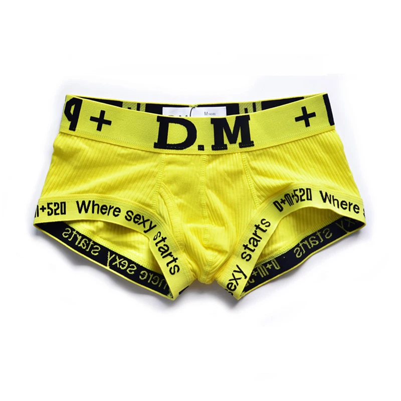 Мужское нижнее белье трусы для геев ropa interior hombre боксеры cueca masculina однотонные homme para