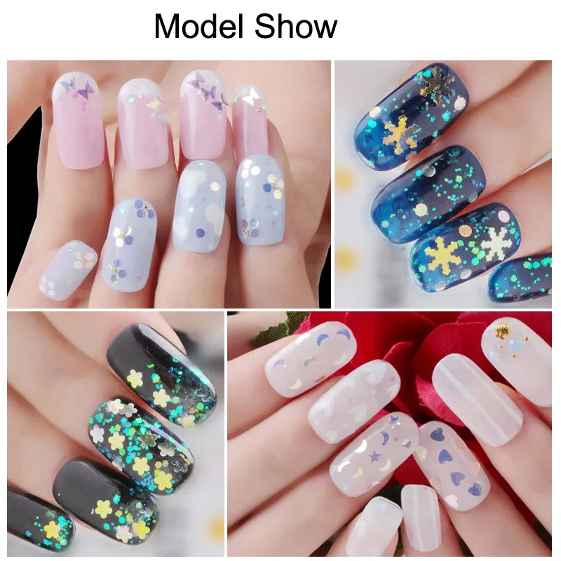 1 шт. 3 мм прозрачные синие ультратонкие блестки художественные Блестки для