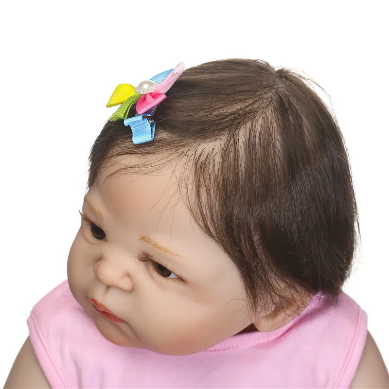 Новорожденные 23 &quotNPK полностью силиконовые куклы bebes Reborn принцесса укорененные
