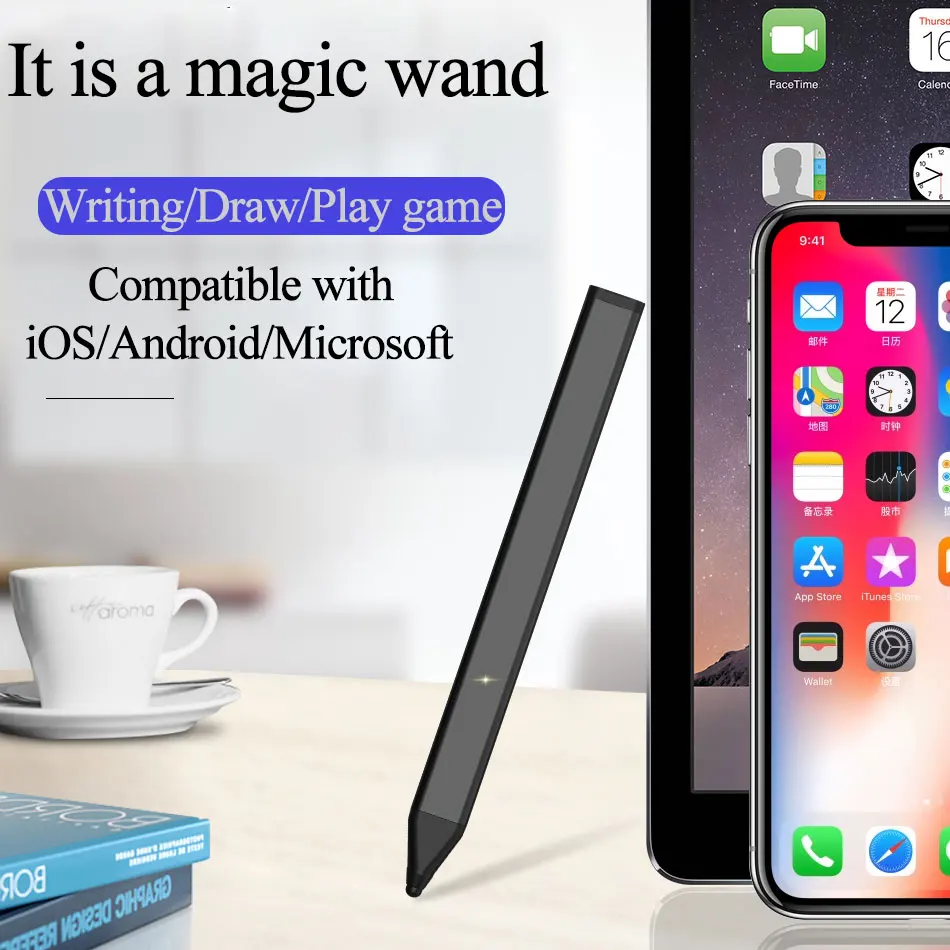 Карандаш WiWU совместимый с IOS/Android универсальная сенсорная ручка для планшета iPad Pro
