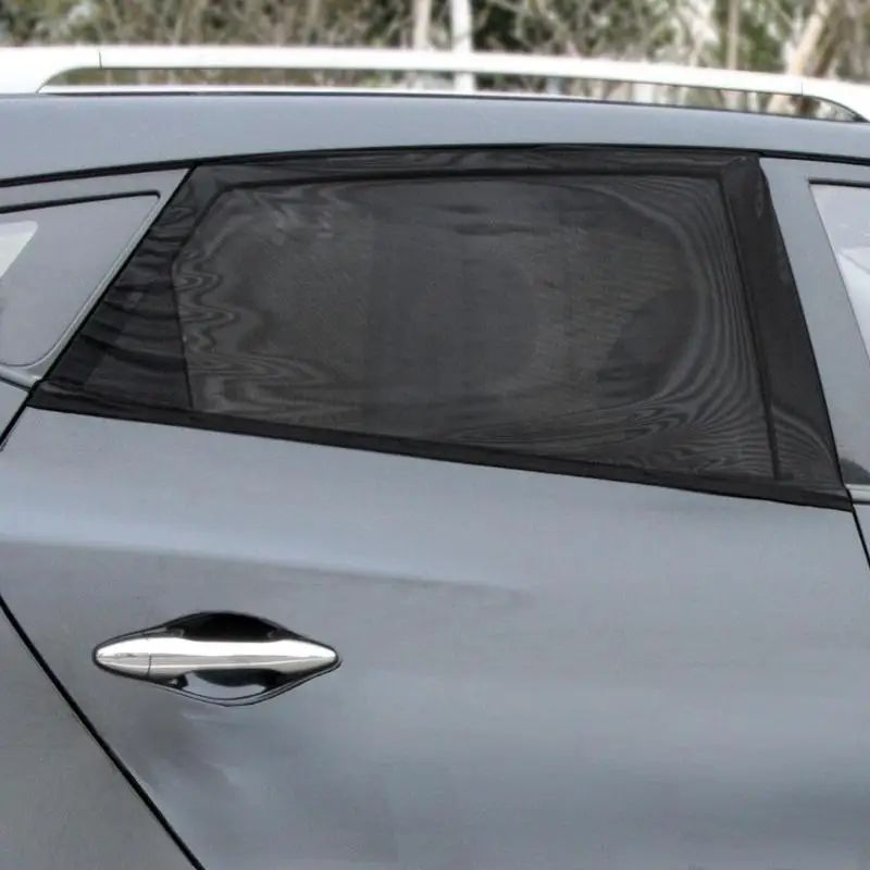 TIROL 2Pcs Car Sun Visor Rear Side Window Shade Mesh Cover Shield UV Protector Summer Auto Sunshade Curtain | Автомобили и