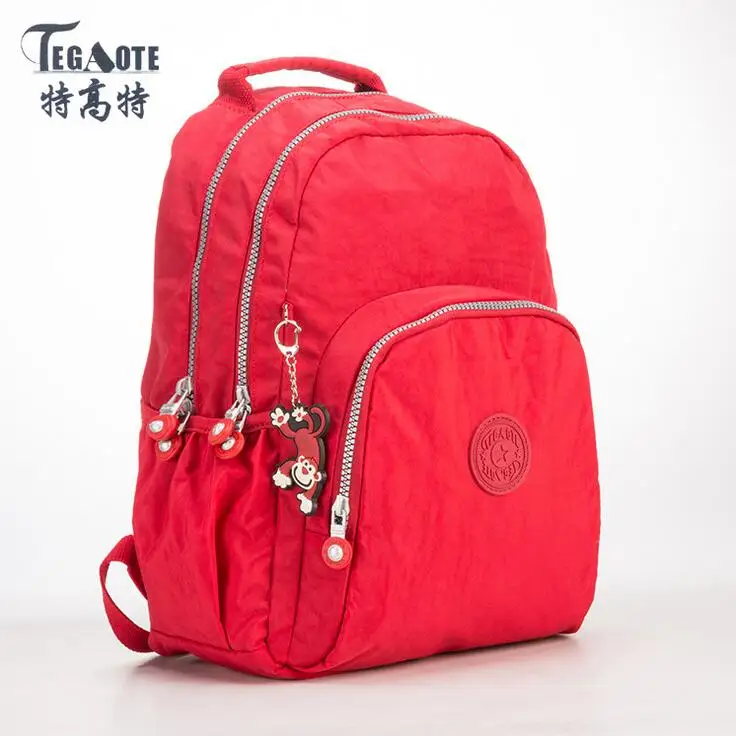 15 TEGAOTE маленький рюкзак для девочек-подростков Mochila женский рюкзак женский однотонный нейлоновый Повседневный Женский Рюкзак Студенческая сумка Sac A Dos - Цвет: 15