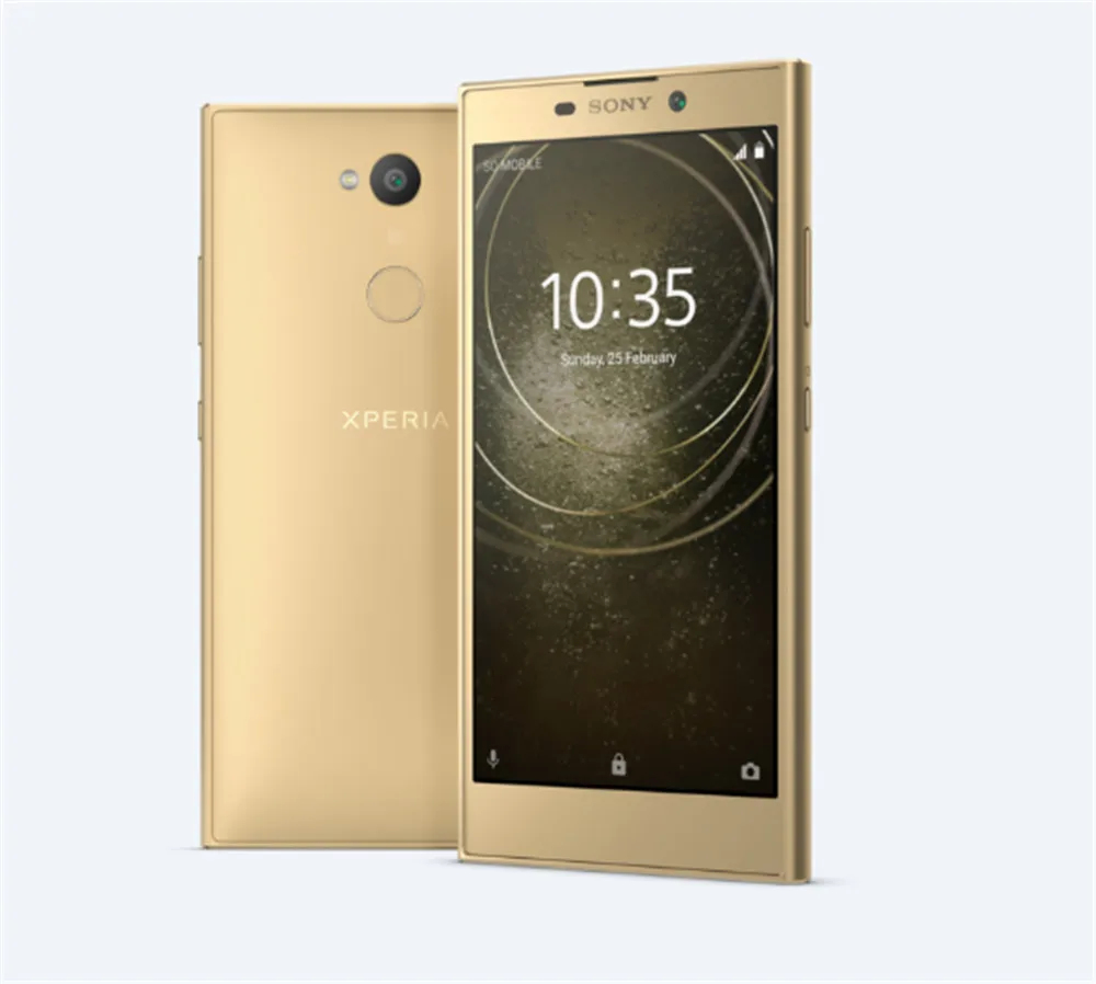 Смартфон Sony Xperia L2, 4G, 3 ГБ, 32 ГБ, 5,5 дюймов, IPS, MTK6737T, четыре ядра, android 7,1, 3300 мА/ч, 13 м, отпечаток пальца, NFC, мобильный телефон