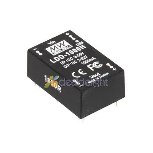 10 шт. Meanwell LDD-500H 500 мА постоянного тока понижающий светодиодный драйвер вход: 9-56 В